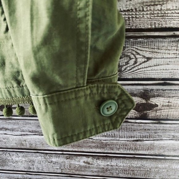 Talbots Pom Pom Trim Button-Down Jacket‎ Size XS - Picture 5 of 9